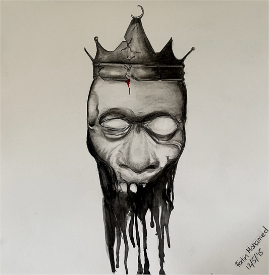 Rotting heads of Kings with crowns