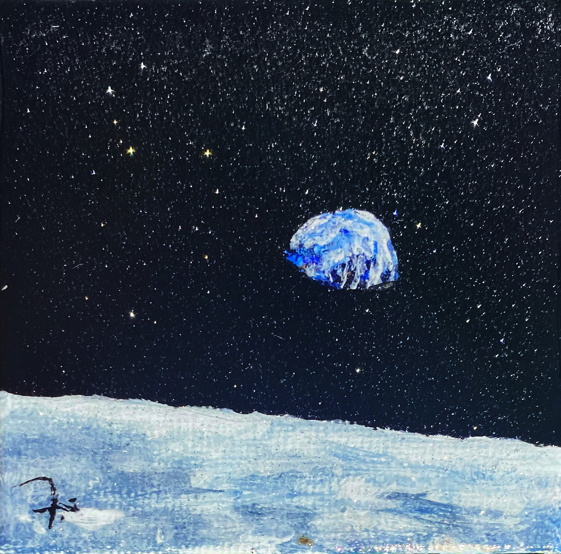 Earthrise Micro Painting