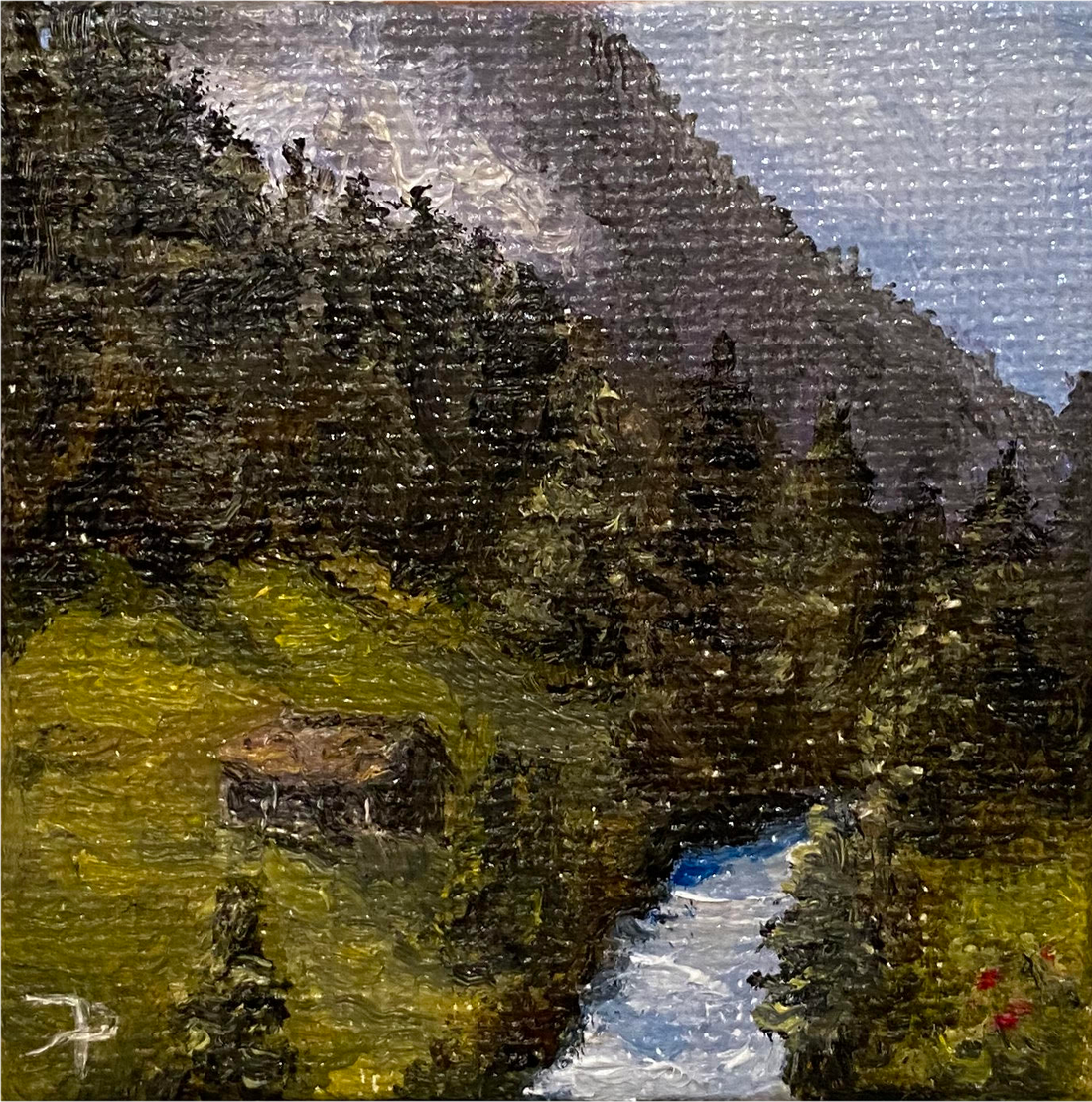 Micro landscape painting