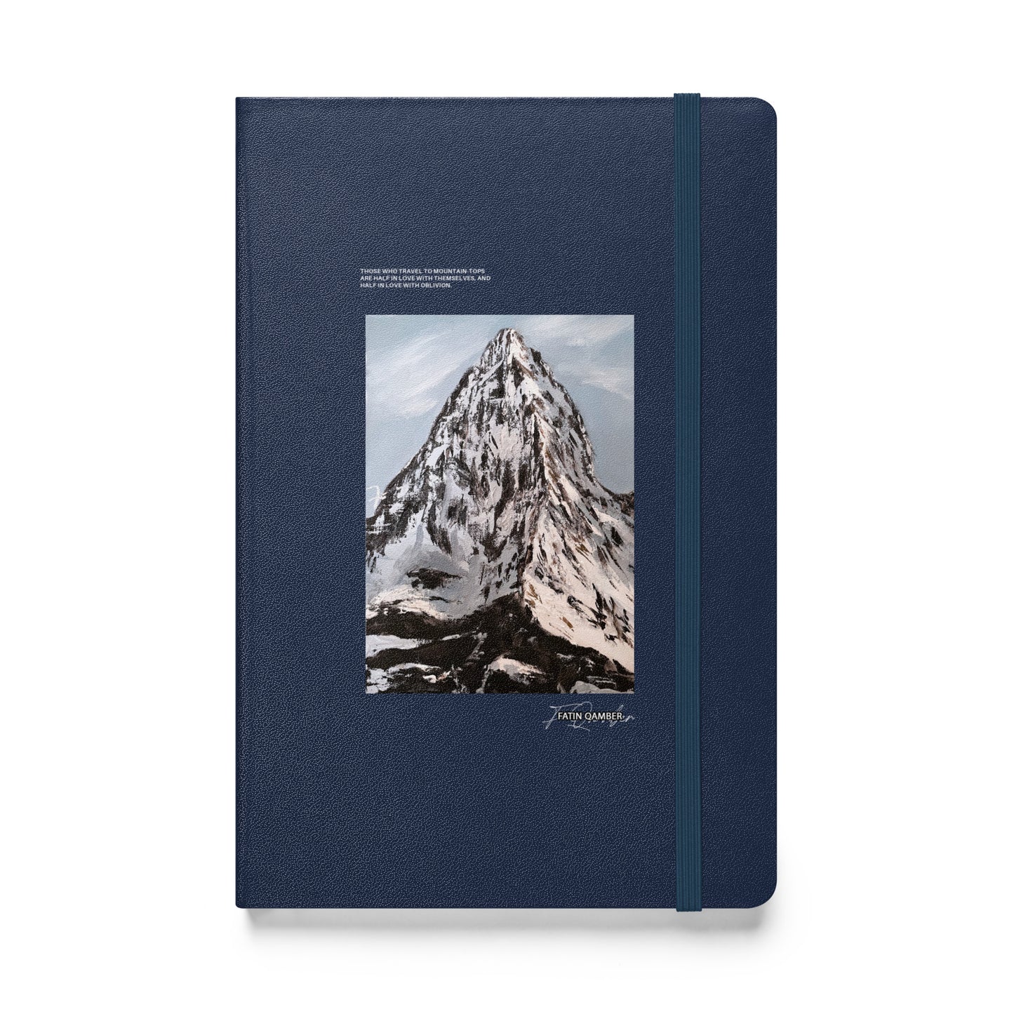 Hardcover bound Mountain notebook